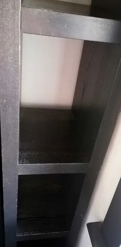 Ikea Black Wooden Bookshelf, View more