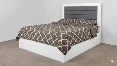 White Queen bed with Storage, View more