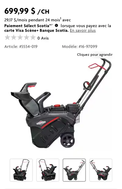 Briggs & Stratton Snow Blower, View more