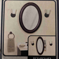 Zenith Products Oval Medicine Cabinet - Oil Rubbed BronzeModel #