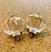 Luxurious clear-faceted finials from Anthropologie *BNIB*