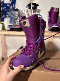 Snowboard  and boots 