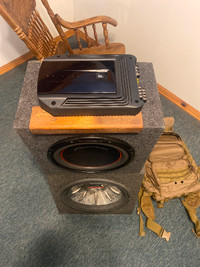 JBL power amp and two sub woofers