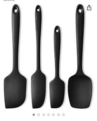 Silicone Kitchen Spatulas 4-Piece Set - 480°F Heat Resistant