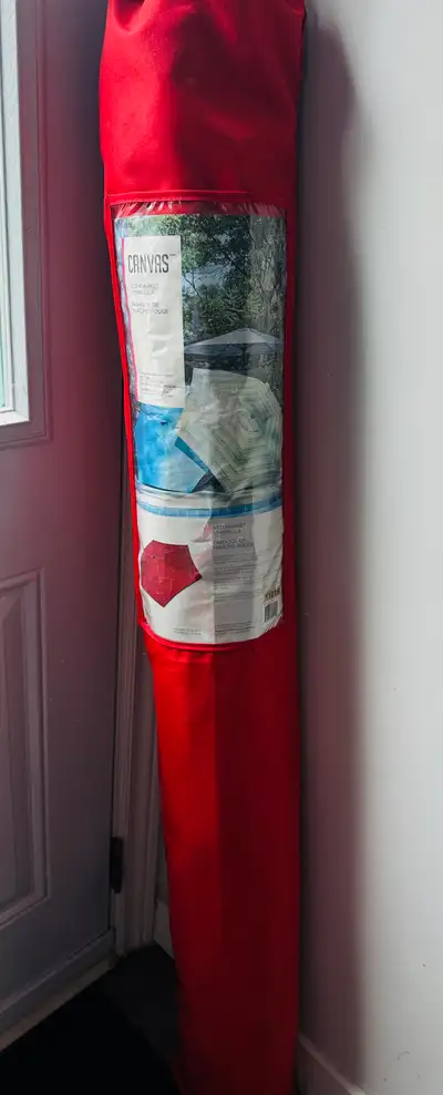 Canvas Market Umbrella with stand, View more
