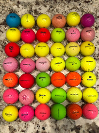 Coloured Golf Balls for winter golf for $1 each