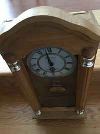 The Westminster wall clock. The solid hardwood 