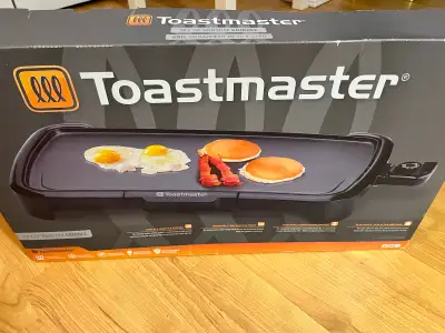 Upgrade your breakfast game with this brand new Toastmaster 10 x 20 inch nonstick griddle, perfect f...