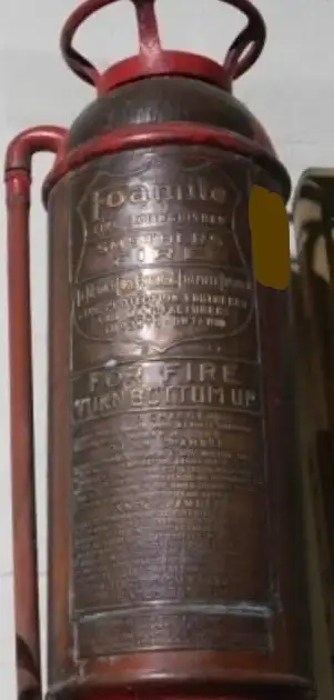 2 ANTIQUE COPPER FIRE EXTINGUISHERS - FOAMIE + RED STAR, View more