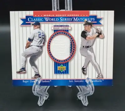 2002 UD WS Heroes Classic Match-Ups Roger Clemens Game Used, View more