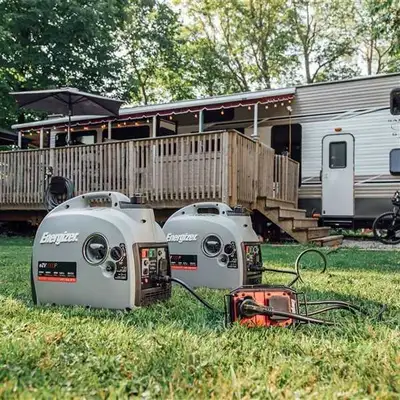 2 Energizer 2200 EZV inverter generator with parallel kit., View more