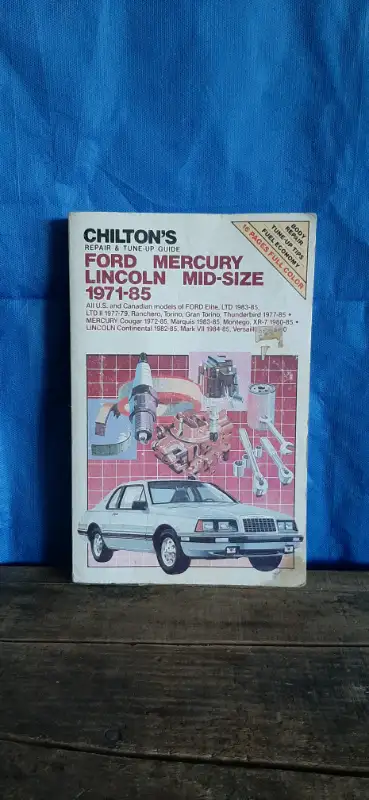 Auto repair for 1971 to 1985. Book is complete