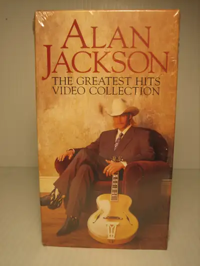 Alan Jackson The Greatest Hits Video Collection 1995 home video cassette . New sealed. 1995 CMA ente...