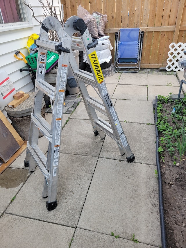 Featherlite jaws ladder extended to 17 feet heavy duty multi fun