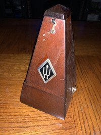 Vintage Wittner Mechanical Wood Metronome 