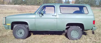 Excellent Off-Grid Vehicle - 1985 CUCV M1009 Ex-Military Square Body Blazer - Certified Walks throug...