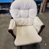 GLIDER CHAIR - MAHOGANY FINISHED -
