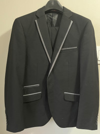 Formal black suit 36 38 regular teen 18/20