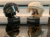 Mini NHL hockey helmet x2