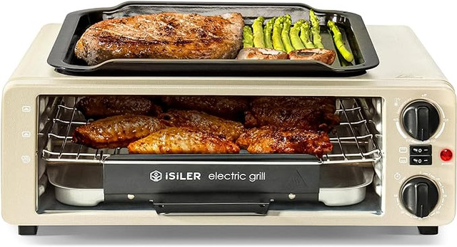 iSiLER Air Fry Countertop Oven, 1200W 8-in-1 Electric Griddle in Microwaves & Cookers in City of Toronto