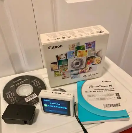 Rare Canon PowerShot N Compact Digital Camera White Boxed in Cameras & Camcorders in Burnaby/New Westminster - Image 2