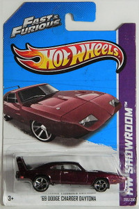 Hot Wheels Fast & Furious 1/64 '69 Dodge Charger Daytona Diecast