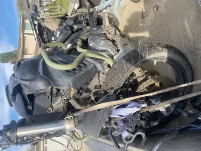 No front end parts except calipers $30 each, Hand warmer $40, MOTOR $400 with unknown mileage. Front...