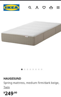 IKEA haugesund spring and foam mattress
