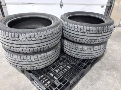 Set of 4 Michelin X-Ice winter snow tires 245/50R20 2 tires at 6.5 mm tread depth and 2 at 6.0 mm La...