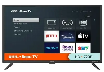 ONN 32" ROKU SMART TV (OPEN BOX), Voir plus