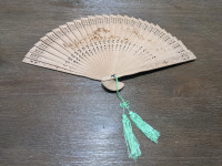 Vintage Japanese Wooden Fan