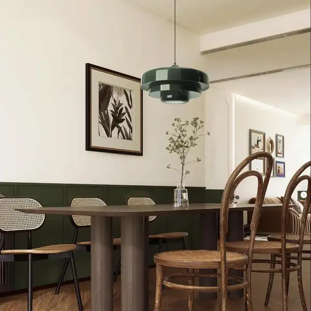 DoungRos Plug-in Green Pendant Light Fixtures, 16FT Hanging Lig in Indoor Lighting & Fans in Calgary - Image 5