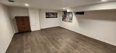Basement with private washroom
