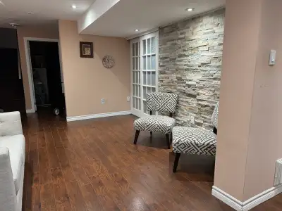 Fully Furnished One Bedroom Basement Apartment with one Parking