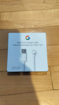 BRAND NEW IN BOX GOOGLE NEST CAM CHARGING CABLE- Never Used
