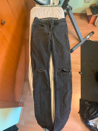Womens Black Ripped Jeans