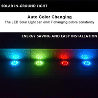 Colored Solar Disk Lights 4 pack brand new / lumières solaires