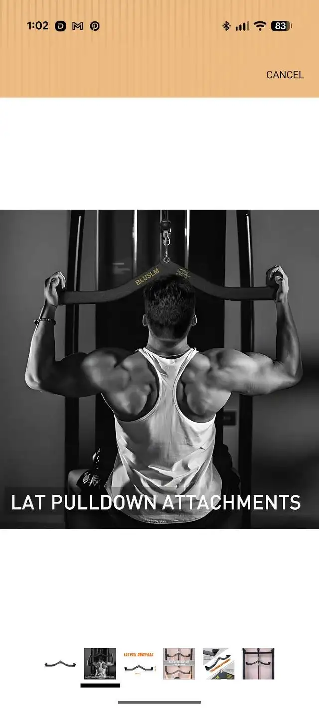 BLUSLM Lat Pull Down Bar and T Bar Row Attachment482731406247208963