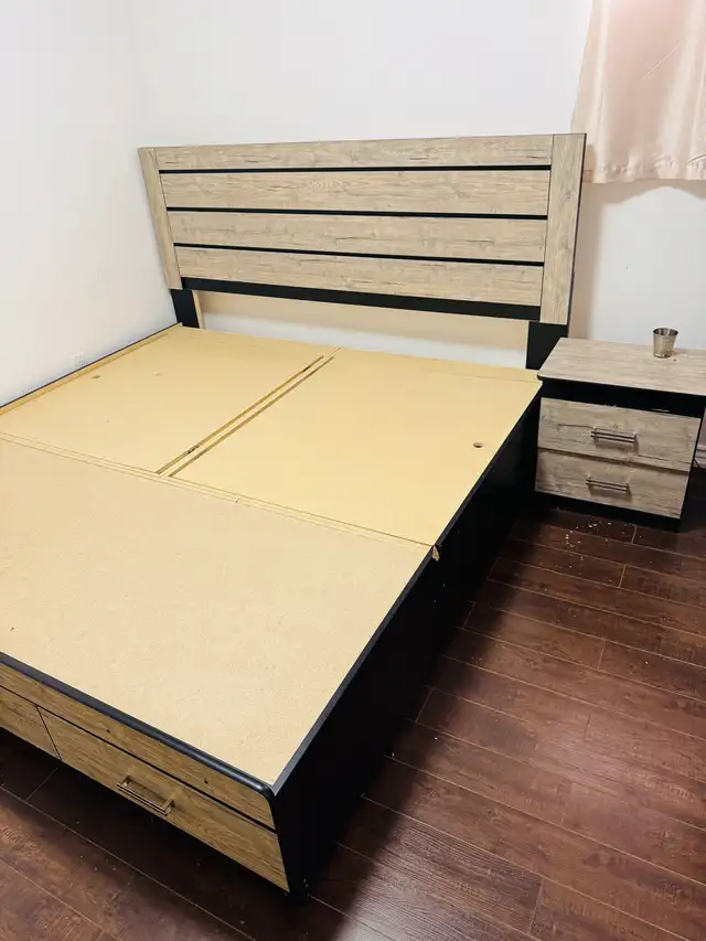 King Bed Set with Storage and Alora Mattress in Beds & Mattresses in Oshawa / Durham Region - Image 6