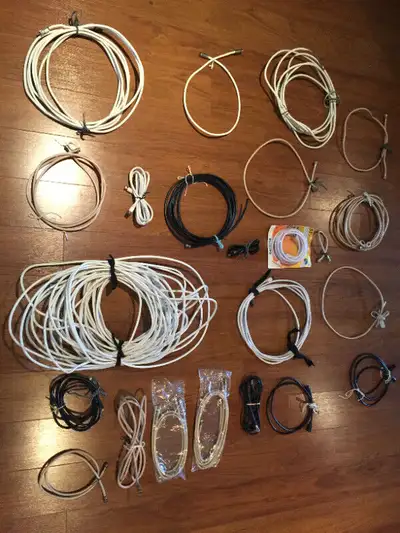 Lot de câbles ( fils ) coaxial RG59 à moins de 0,02 $ / pied, View more
