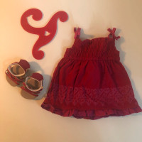 american girl doll dress and shoes 