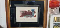 Framed Locomotive Train Picture  Prints$26 plus tax
