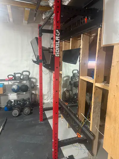 Gorilla Fitness- Wall Mounted Squat Rack, View more