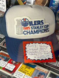 1985 Stanley Cup Hat Edmonton Oilers Gretzky Hat Showcase 305