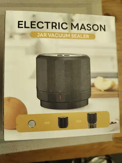 This Electric Mason Jar Vacuum Sealer is designed to remove air from glass canning jars, ensuring an...