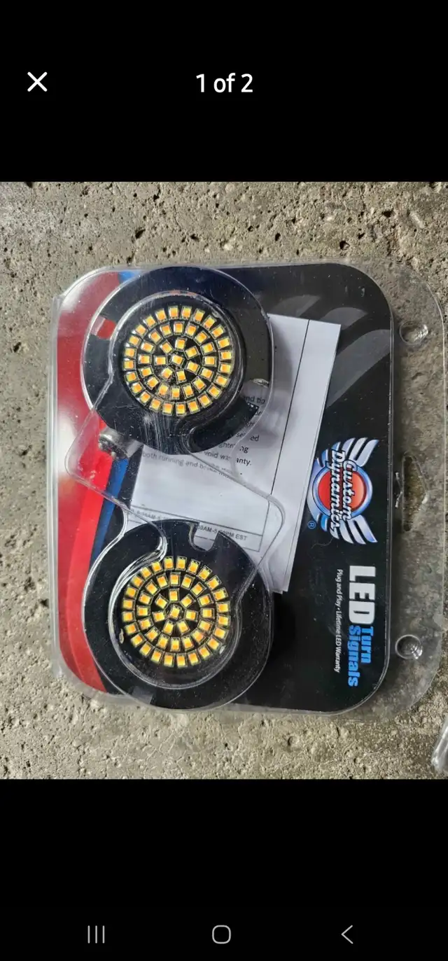 Custom dynamics gen 4 turn signal inserts in Motorcycle Parts & Accessories in Mississauga / Peel Region - Image 2