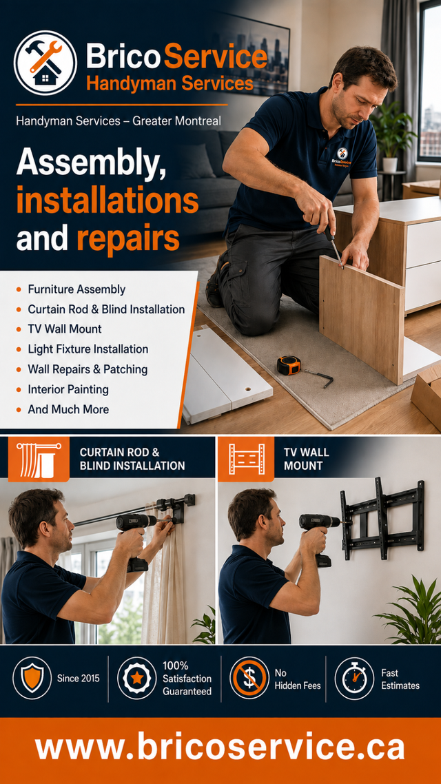 Furniture Assembly (438) 796-8212 – Furniture Assembly – Handyman556564890769827841