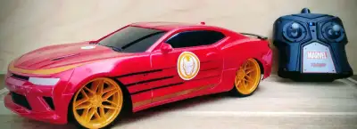 Red marvel RC car. Good used condition.