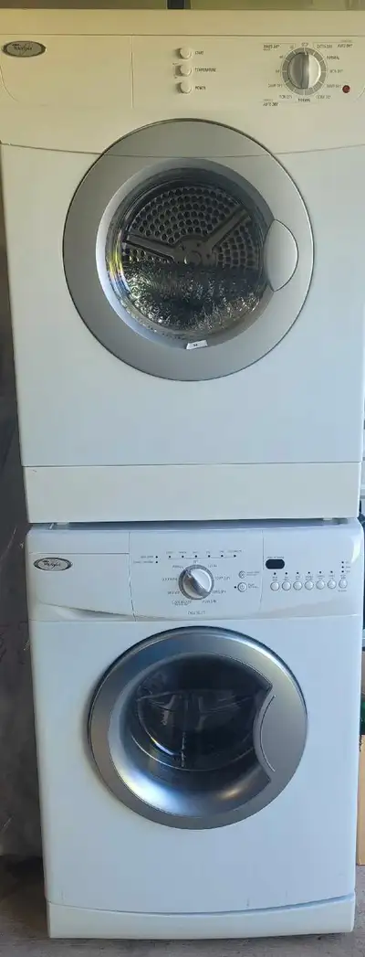 Moving sale - whirlpool front load washer and dryer, View more