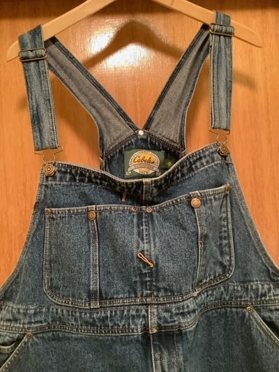 CABELAS Bib Denim Overalls., View more